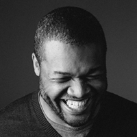 black man smiling