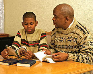 boy grandfather